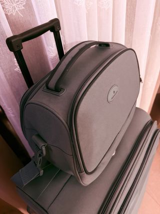 Maleta grande Samsonite color verde azulado