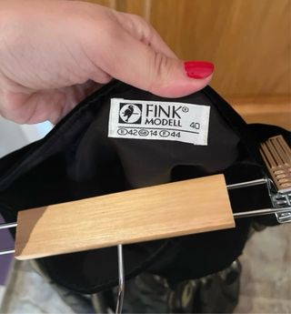 Falda larga lunares dorada y negra