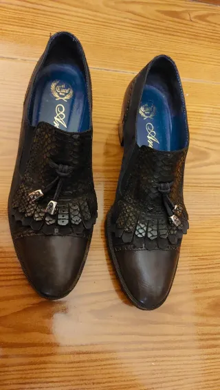 Zapatos "El Cuco" Tacon Ancho Talla 39