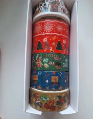 Cinta Washi Navideña