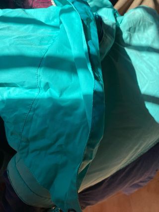 Chaqueta Boomerang Plumas Azul/Verde