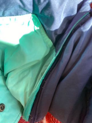 Chaqueta Boomerang Plumas Azul/Verde