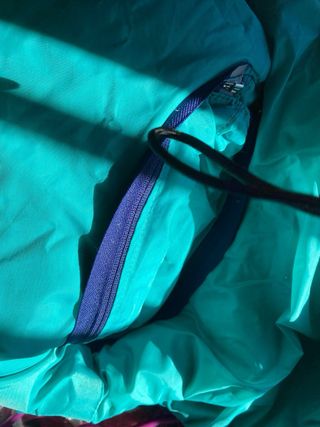 Chaqueta Boomerang Plumas Azul/Verde