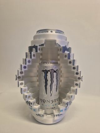 Caja decorativa Monster blanca 3D con luz y imanes