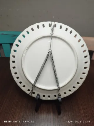 Plato decorativo porcelana calada vintage