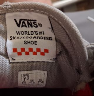 Zapatillas Vans Beige y Gris talla 42