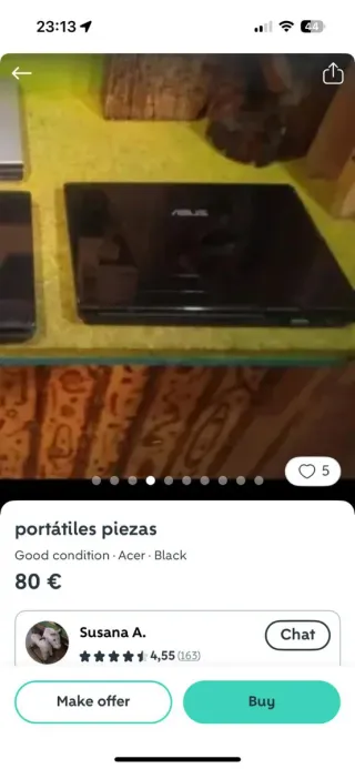 Portátiles para piezas (negro/plateado)