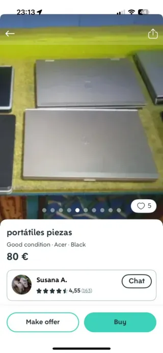 Portátiles para piezas (negro/plateado)