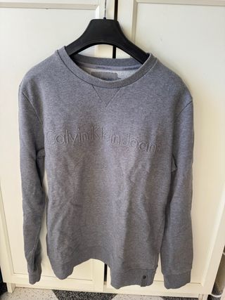 Sudadera Calvin Klein Gris Hombre