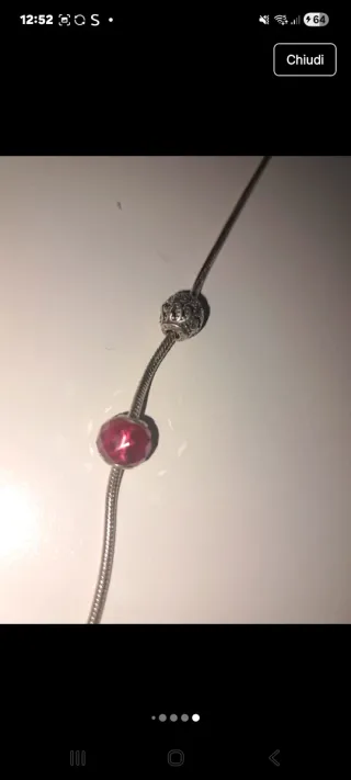 Braccialetto Pandora Rosa e Argento