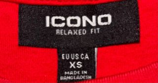 Camiseta ICONO Relaxed Fit Roja Talla XS