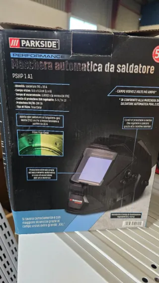 Soldador y máscara automática Parkside nuevos