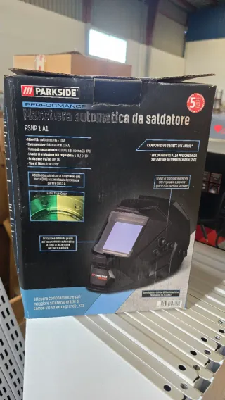 Soldador y máscara automática Parkside nuevos