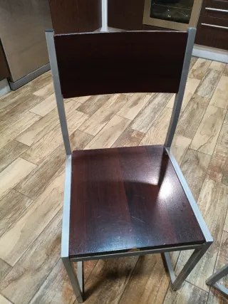 Mesa y 4 Sillas Cocina Madera