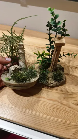 Decoración Acuario Plantas Artificiales