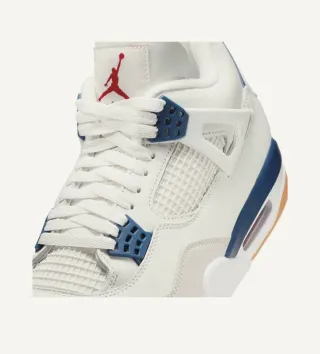 Zapatillas Jordan 4 Blancas y Azules