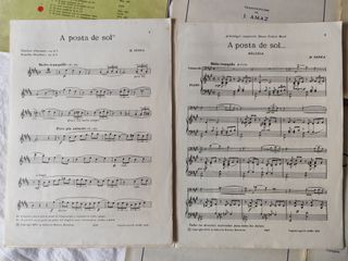 Partituras antiguas para vientos