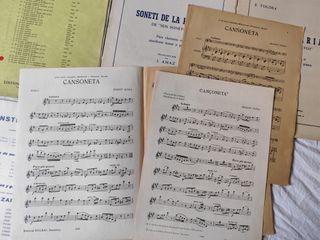 Partituras antiguas para vientos