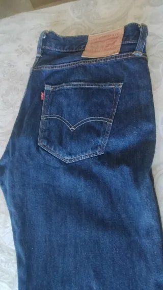 Pant Vaquero Levi's 501 Azul oscuro, talla34Larg32