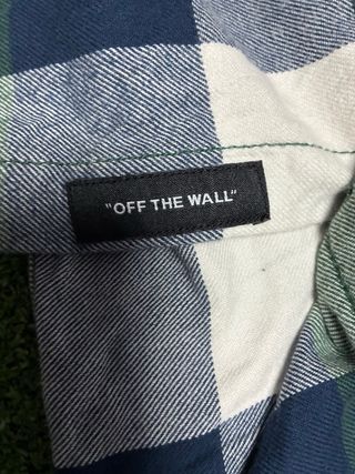 Camisa Vans Cuadros Verde/Azul Talla XL