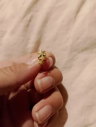 Pendientes estrellas doradas