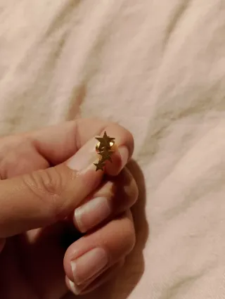 Pendientes estrellas doradas
