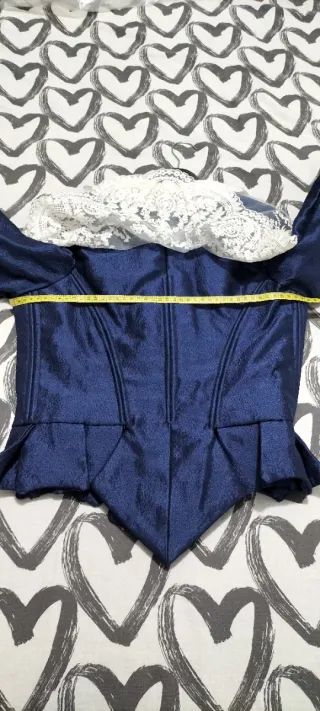 Traje de Fallera azul con complementos