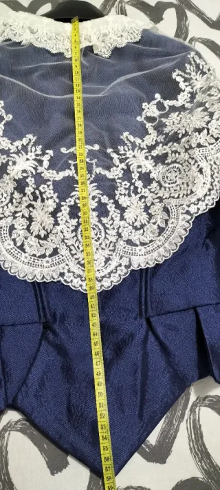 Traje de Fallera azul con complementos