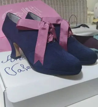 Traje de Fallera azul con complementos