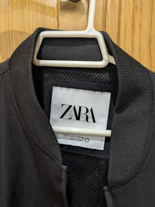 Cazadora Zara Negra Hombre