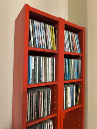 2 Estanterías Billy Ikea Rojas