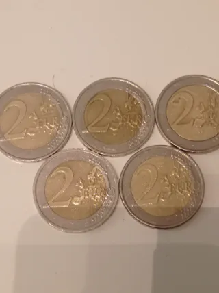 Lote 5 monedas 2€