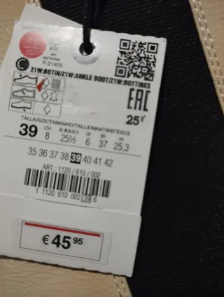 Botines Beige Mujer Tacón