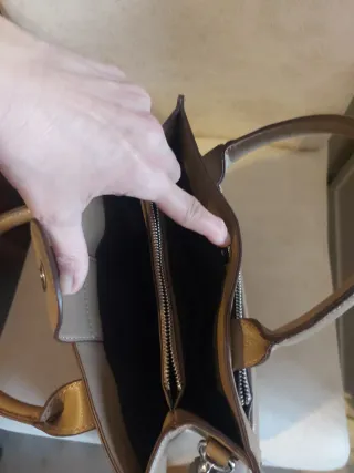 Bolso Parfois Beige y Dorado