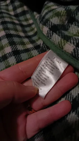 Abrigo  estilo duffle coat de Lacoste verde oliva