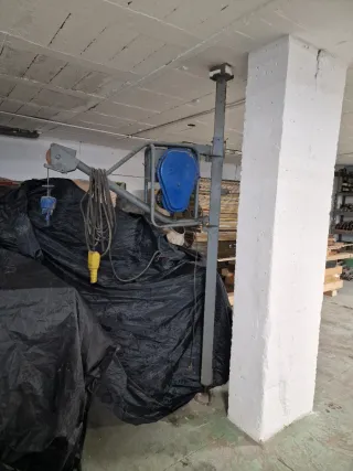 Elevador de brazo funcionando