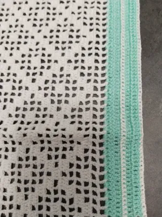 Paño de ganchillo hecho a mano