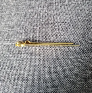 Pasador de Corbata Vintage Metal Dorado