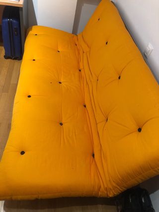 Sofá Cama Moderno Naranja Abierto: cama de 190x120