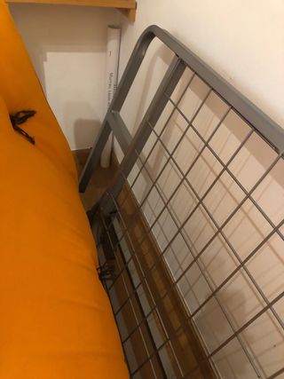 Sofá Cama Moderno Naranja Abierto: cama de 190x120