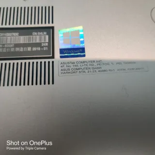 Portátil Asus Plata