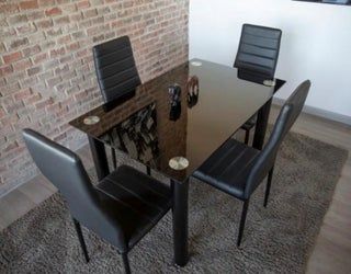 Pack Hogar: Mesa + 4 Sillas + Sofá Cama