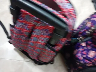 Mochilas con ruedas y estampado