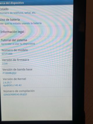 Samsung Galaxy Tab con base