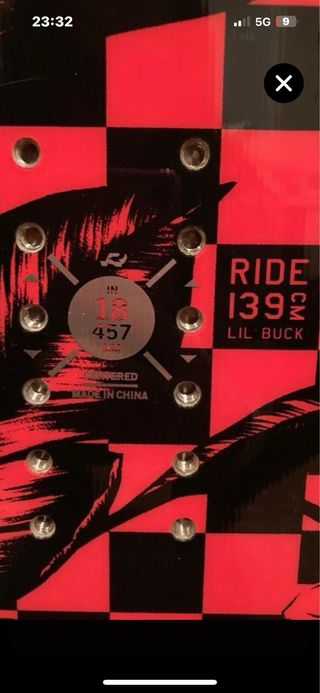 Tabla snowboard ride 139