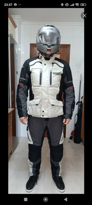 Traje de moto chaqueta y pantalón Mtech