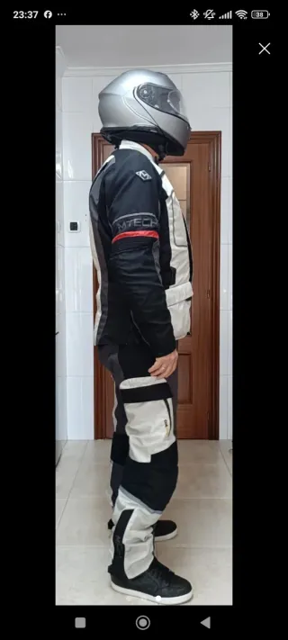 Traje de moto chaqueta y pantalón Mtech