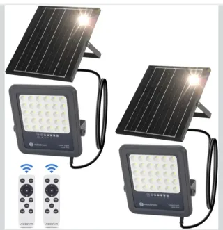 2 Focos Solares LED 100W Nuevos