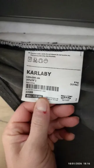 Divano letto Ikea Karlaby 90/120x200