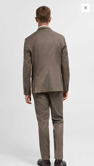 Traje Mango Marrón Nuevo